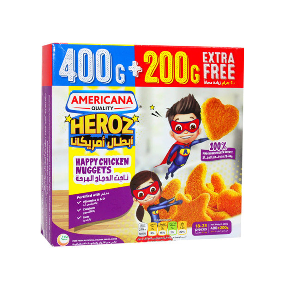 Americana Chicken Nuggets Original 400Gm+200Gm