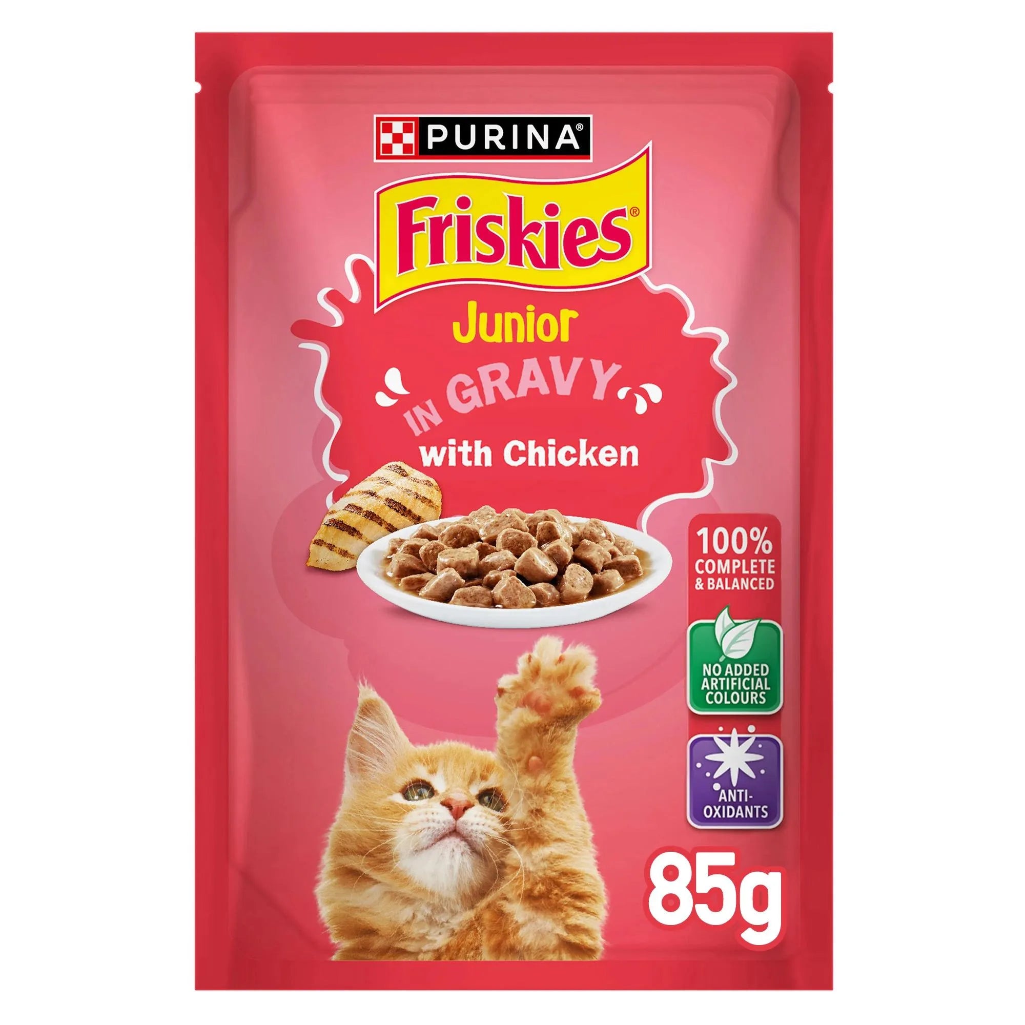 Friskies Cat Food Junior Chicken In Gravy 85Gm
