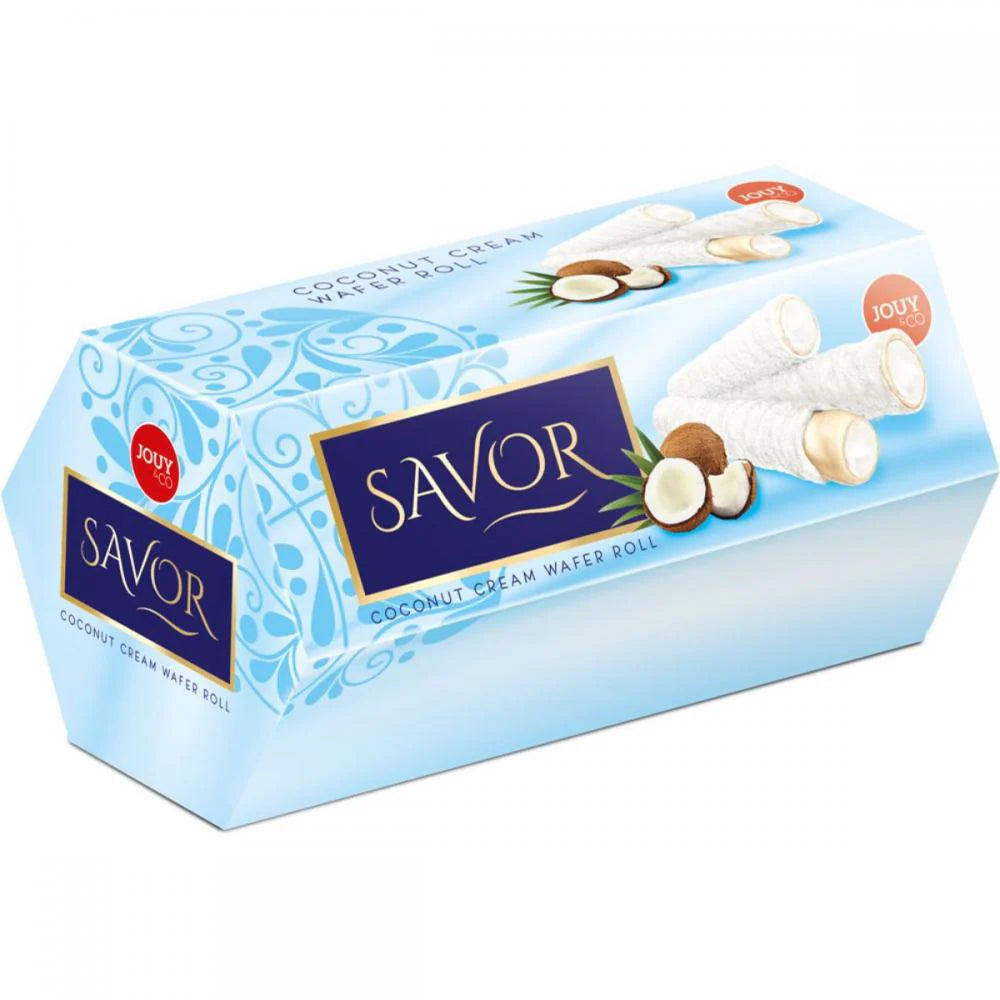 JOUY&CO SAVOR WAFER COCONUT ROLLS 16GM