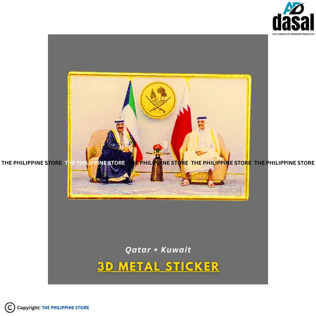 3D Metal Sticker- Qatar + Kuwait
