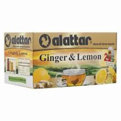 Alattar Ginger & Lemon Herbal Tea Bags, 20 Bags