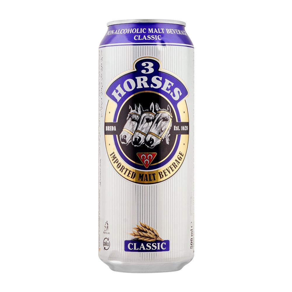 3 HORSES CLASSIC MALT CAN 500ML