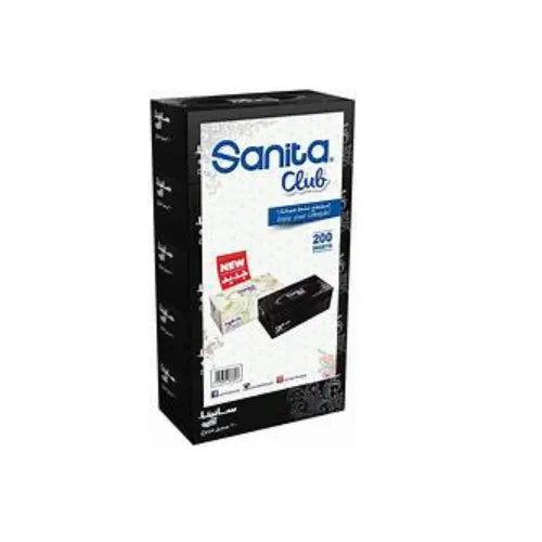 Sanita 2ply Club Facial Tissues, 5x200 Tissues