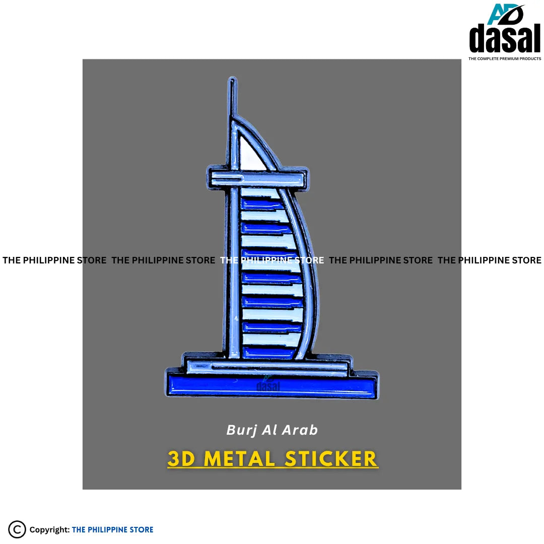 3D Metal Sticker- Burj Al Arab