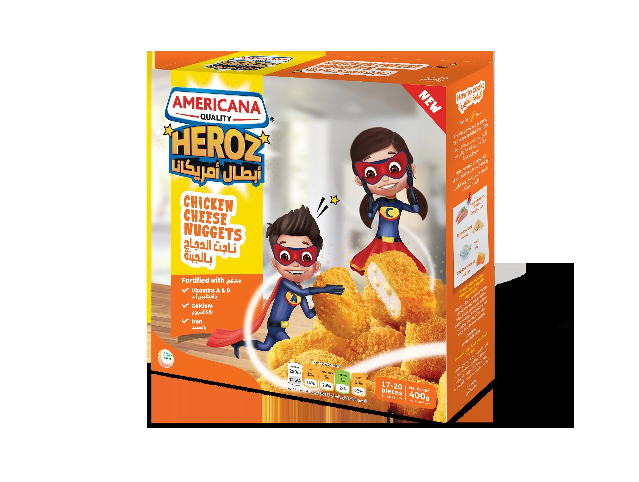 Americana Heroz Chicken Cheese Nuggets 600G