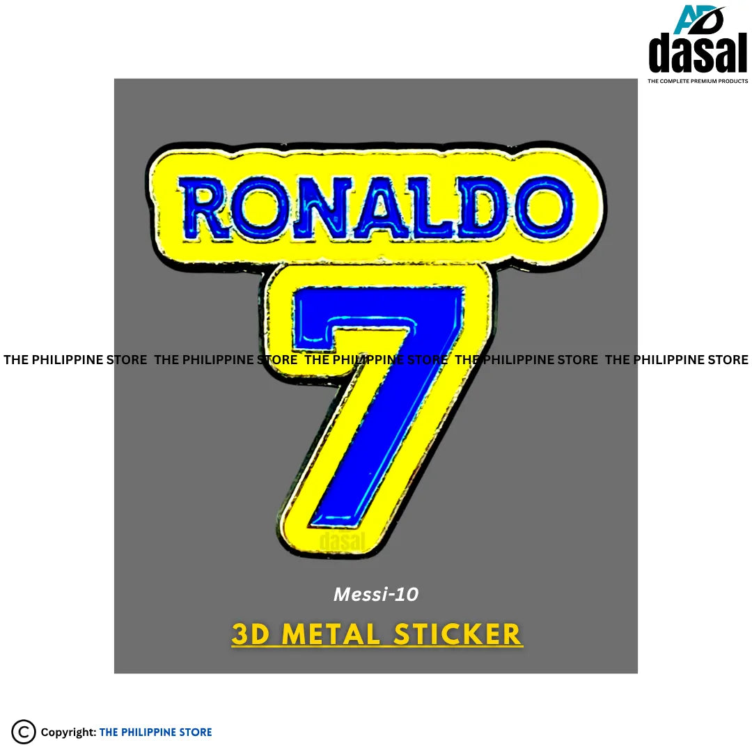 3D Metal Sticker- Ronaldo 7 (Cr7)
