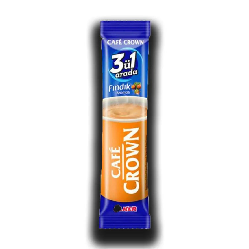 Ulker Cafe Crown 3-in-1 Hazelnut Flavor Coffee, 18g
