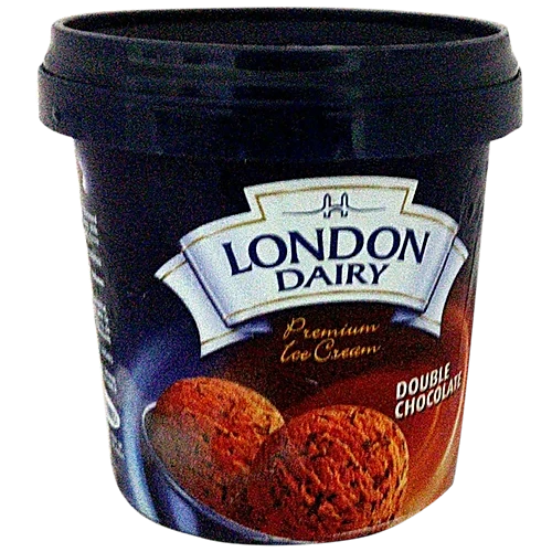 London Dairy Double Chocolate Ice Cream Cup, 125ml