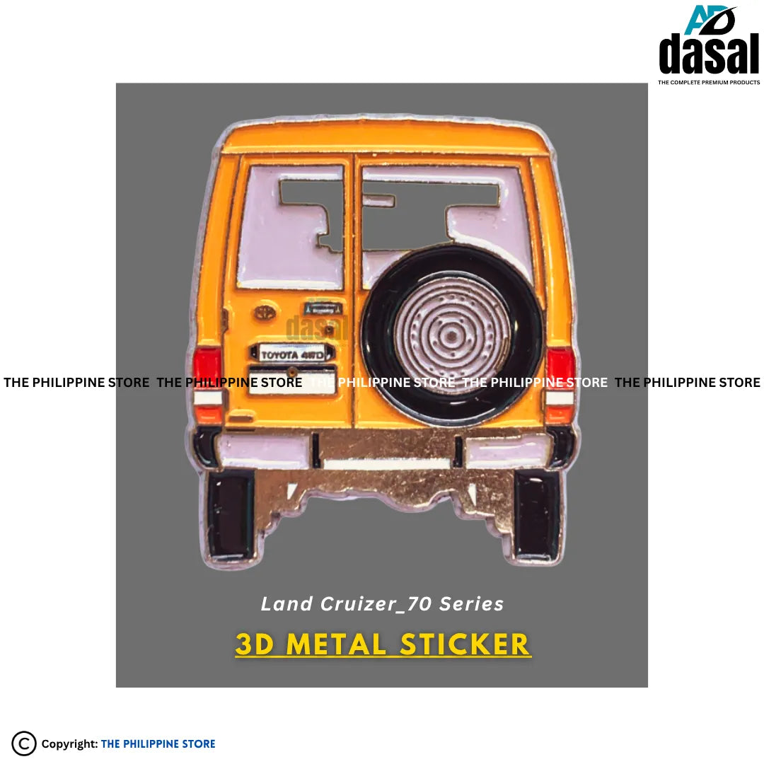 3D Metal Sticker- Land Cruizer_70 Series