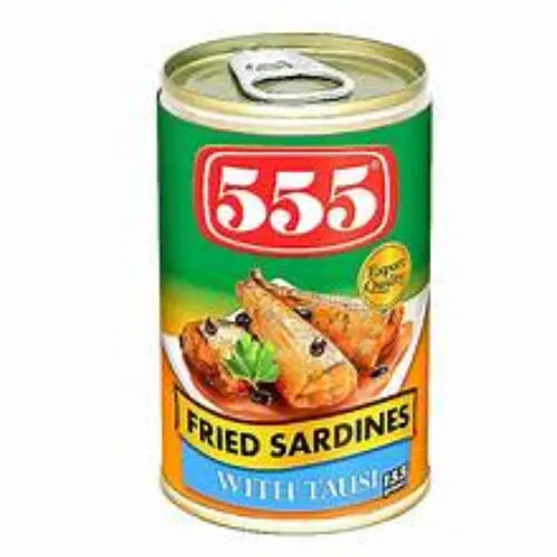 555 Canned Fried Sardines With Tausi 155G