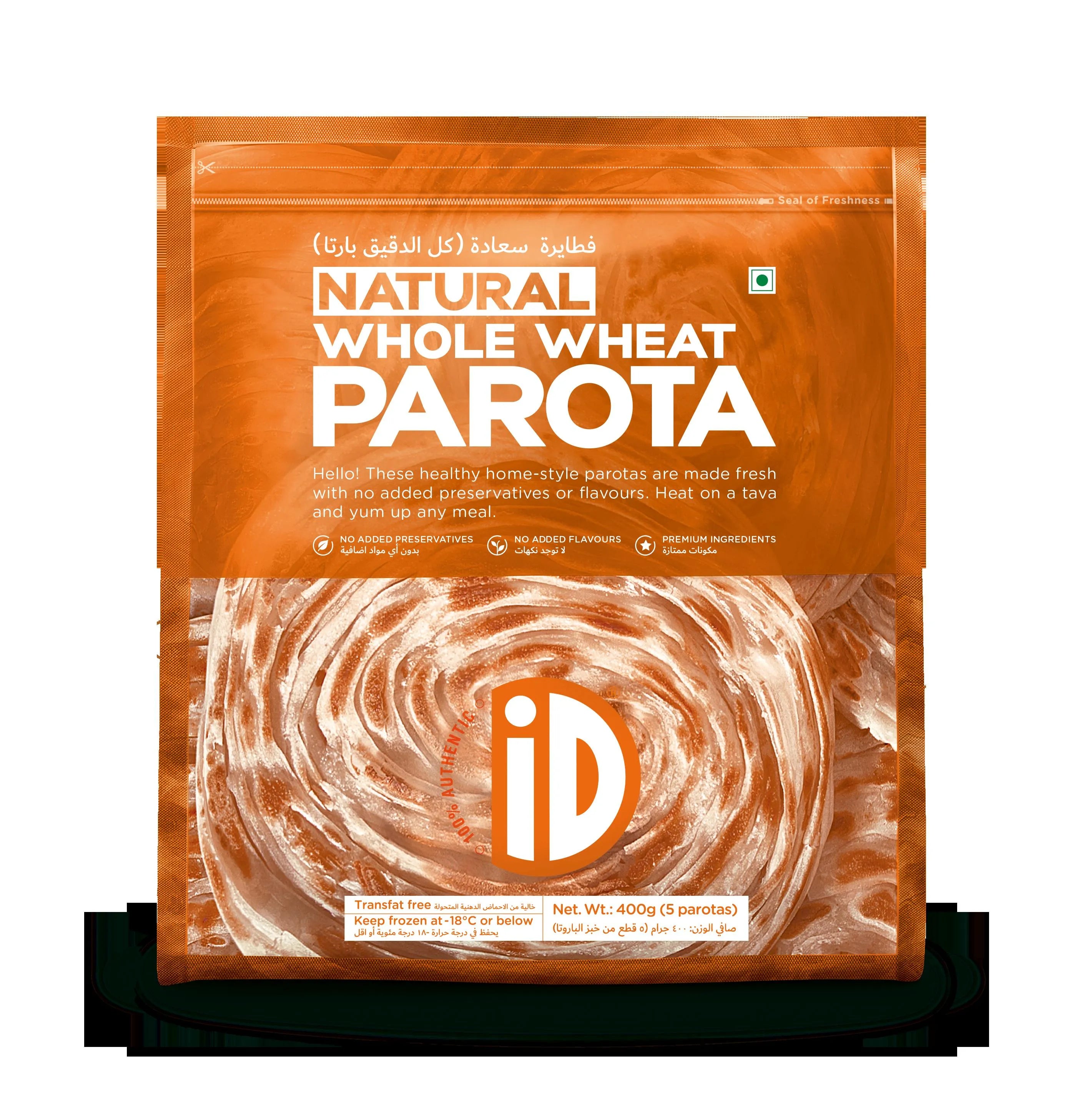 Id Fresh Frozen Natural Whole Wheat Parota, 400G