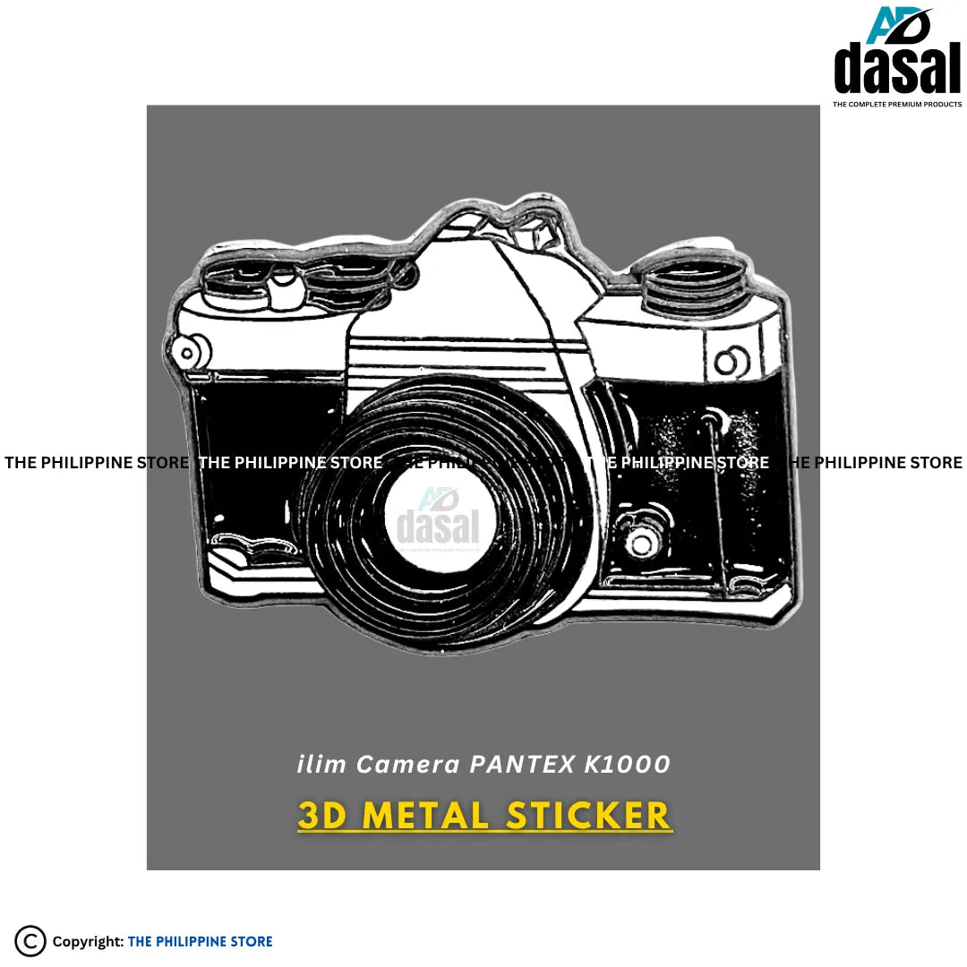 3D Metal Sticker- Filim Camera Pantex K1000