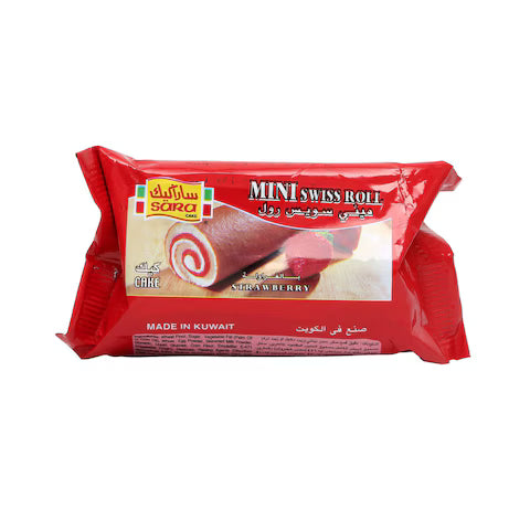 Sara Cake Mini Swiss Roll Strawberry 20 G
