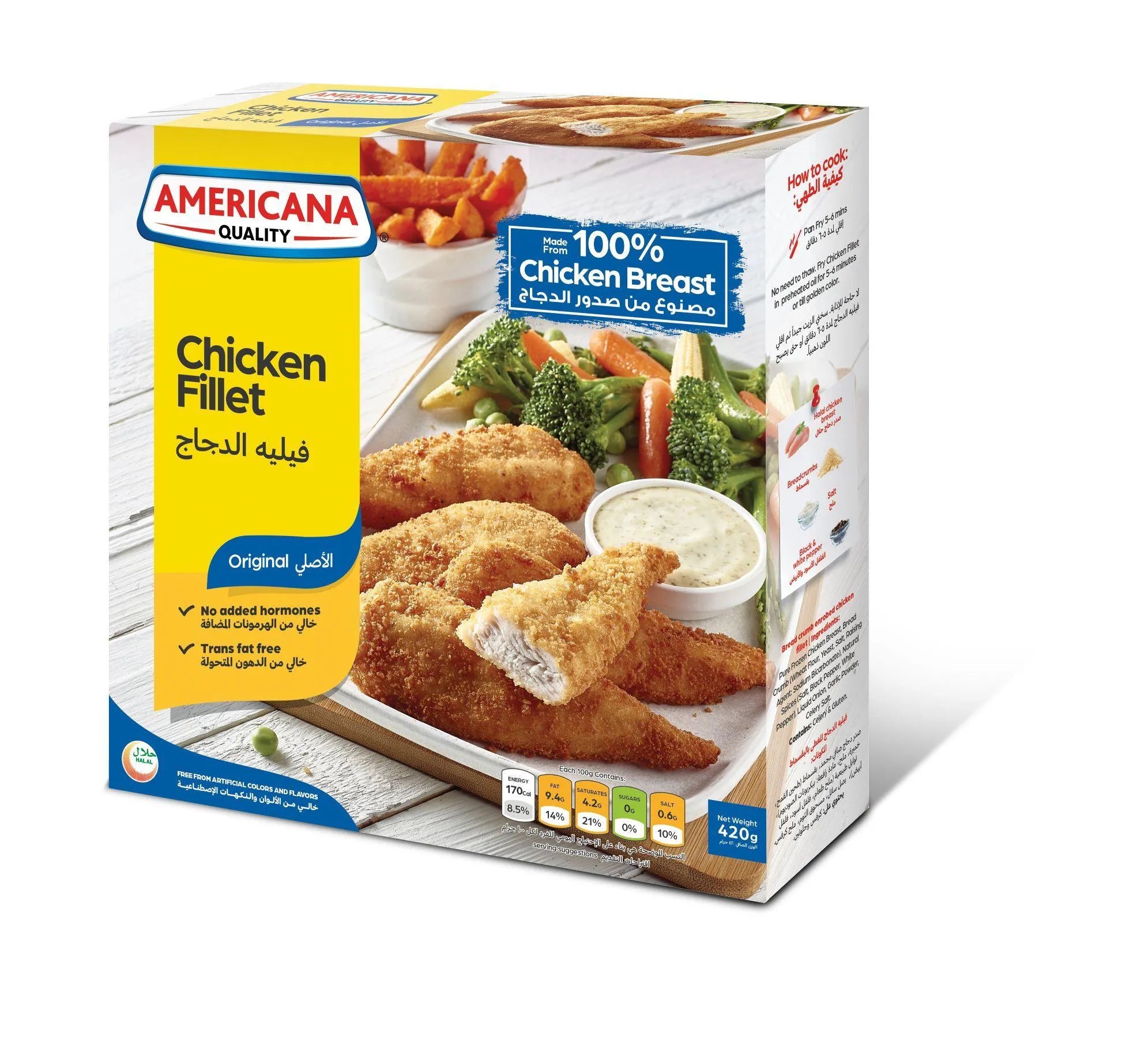Americana Chicken Fillet Breast 420G