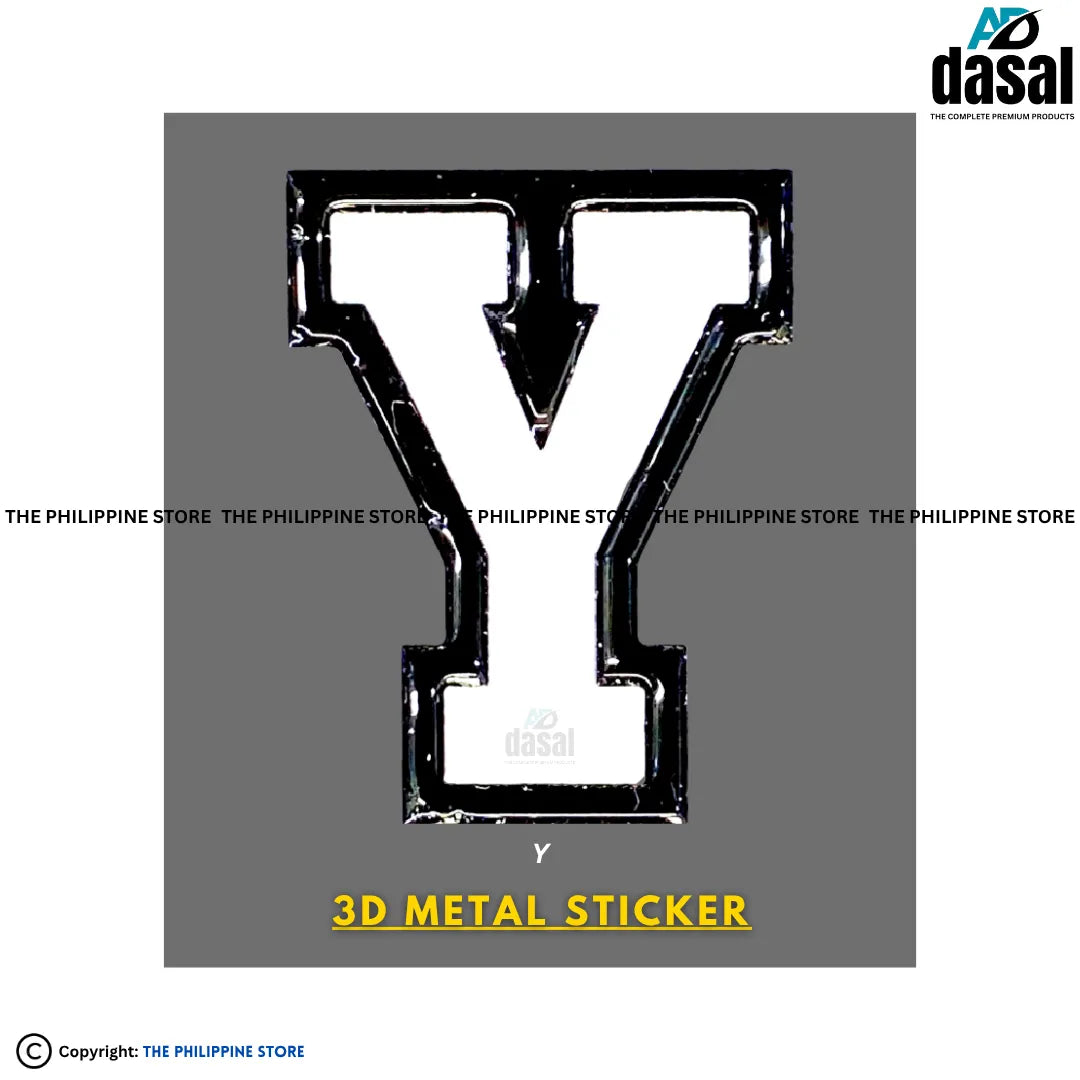 3D Metal Sticker- Y