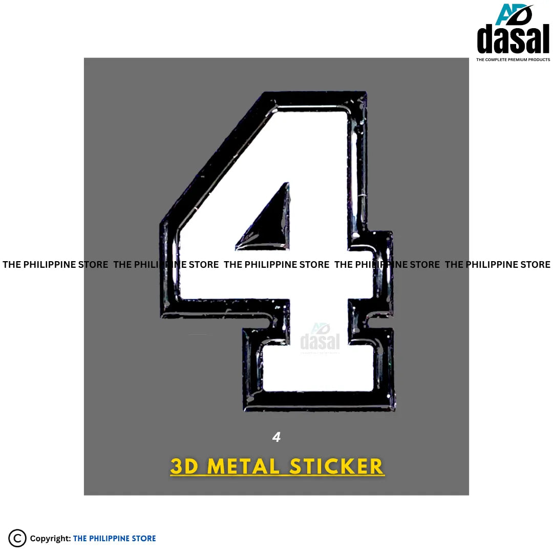 3D Metal Sticker- 4