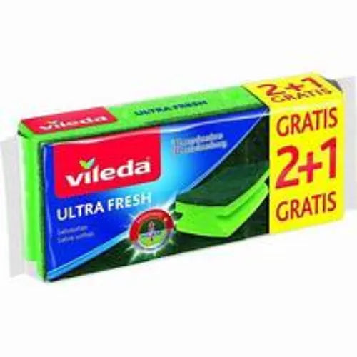 Vileda Ultra Fresh Sponge, 3pcs