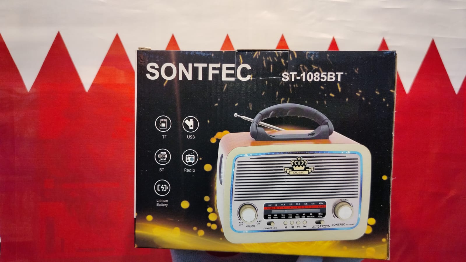 Sontfec ST 1085BT Music Portable Radio with Bluetooth(PS-6342)