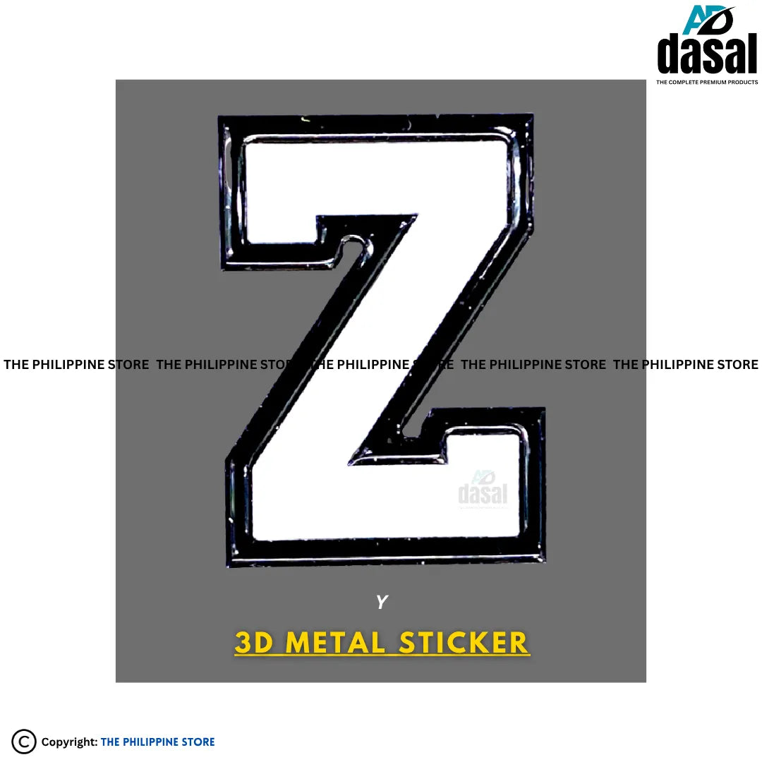 3D Metal Sticker- Z