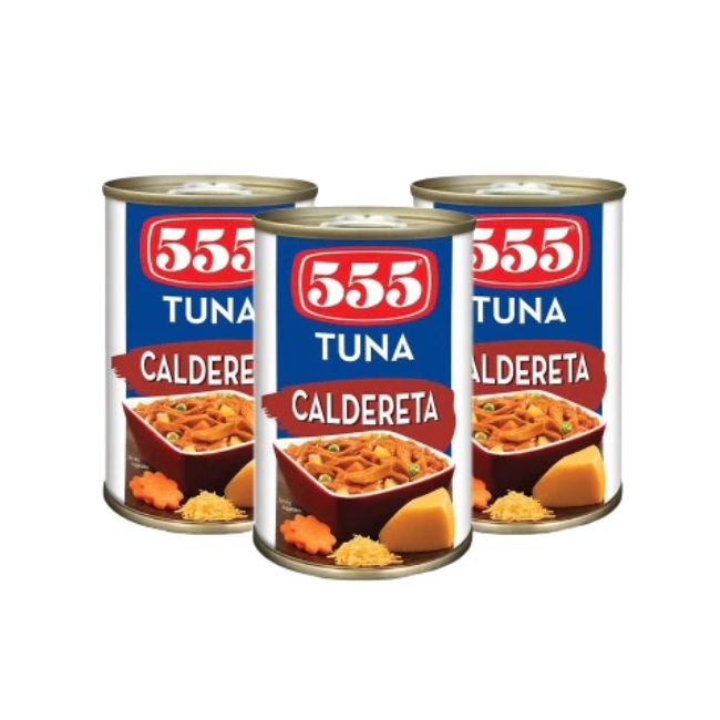 555 TUNA CALDERETA 155GM X 3 PCS