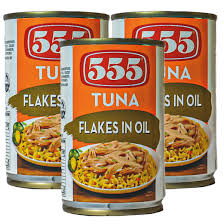 555 TUNA FLAKES IN OIL 155GM X 3 PCS