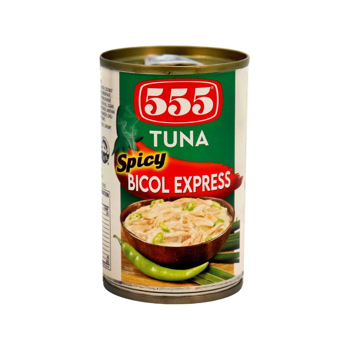 555 Tuna Spicy Bicol Express 155 Gm – Canned Goods & Condiments Buy online at PinoyGrocers Qatar