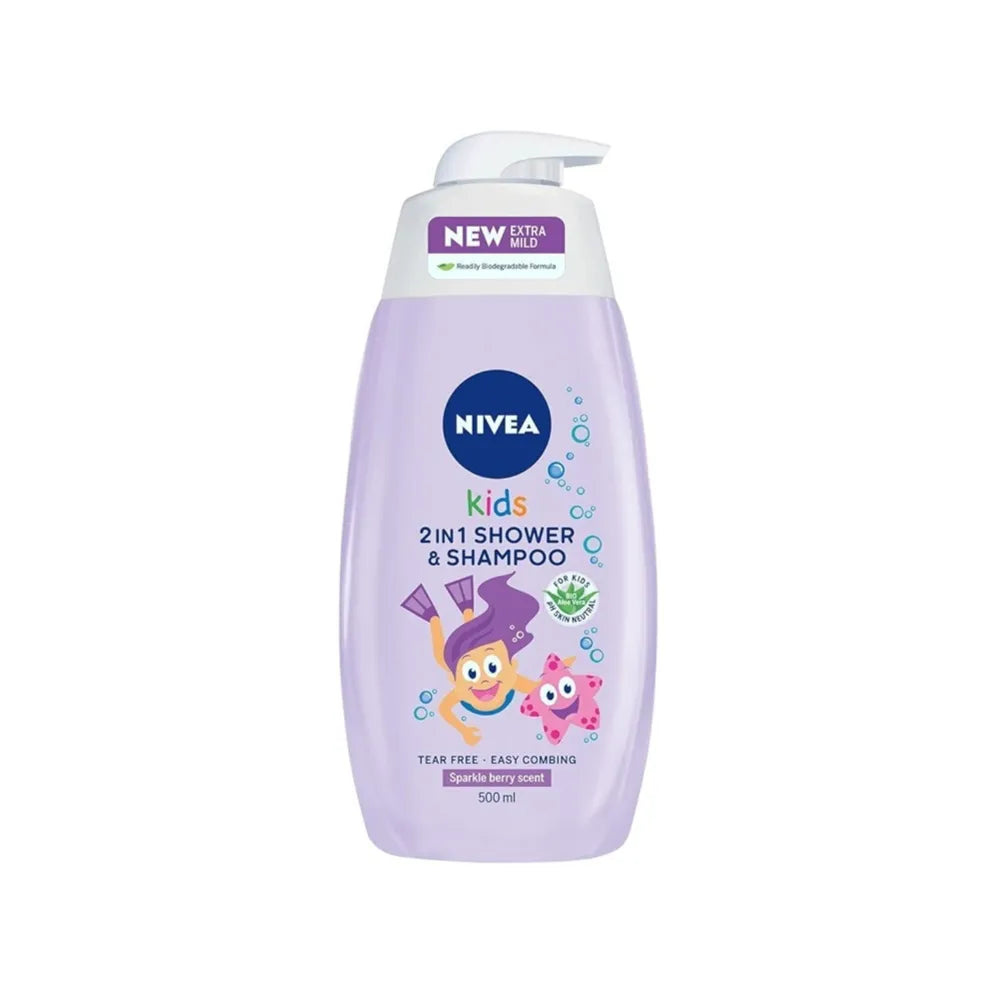 Nivea Kids 2 In 1 Berry Shower & Shampoo 250 Ml