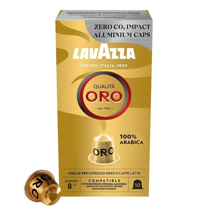 Lavazza Nespresso Aluminum Capsules Oro 5.5 Gm X 10 Pcs