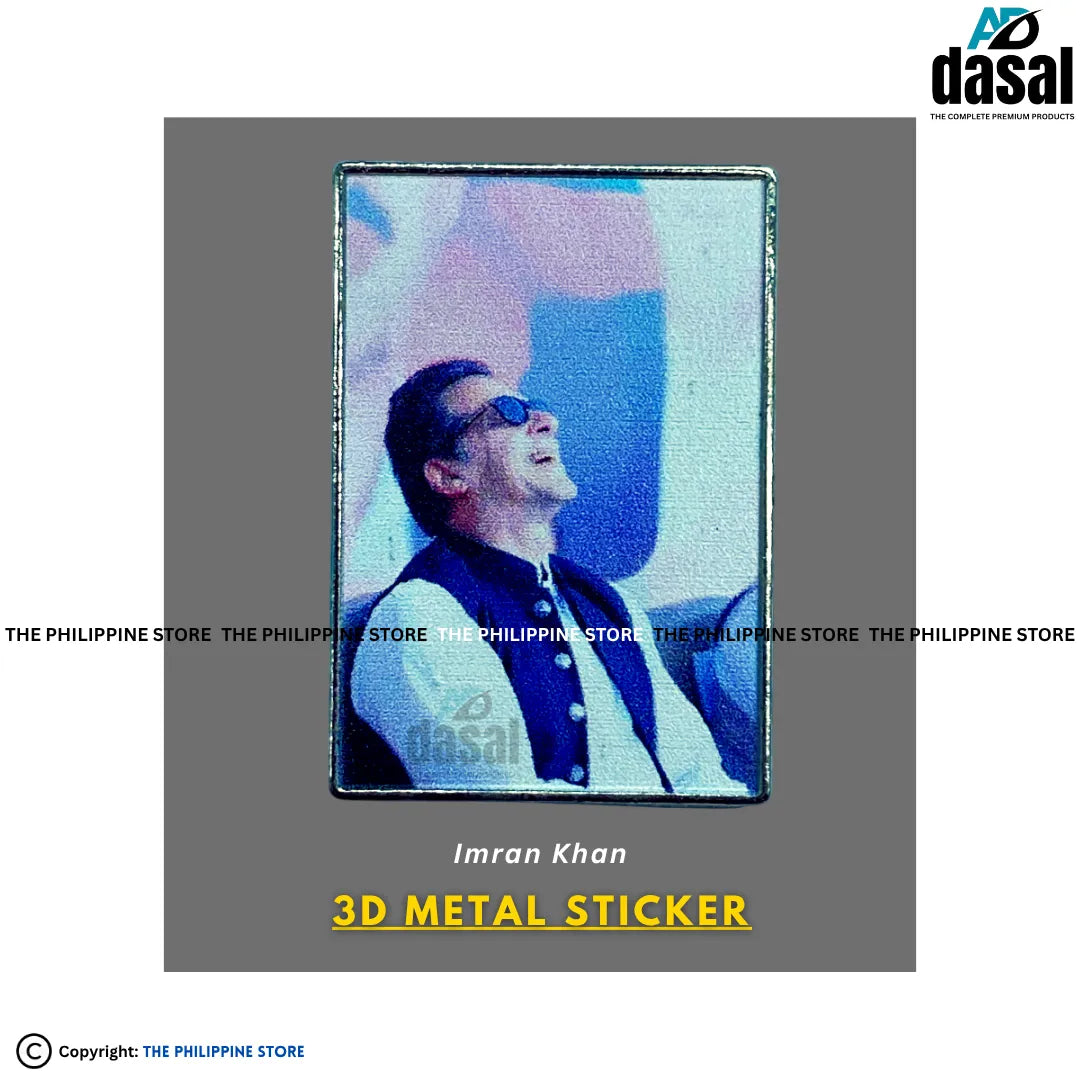 3D Metal Sticker- Imran Khan