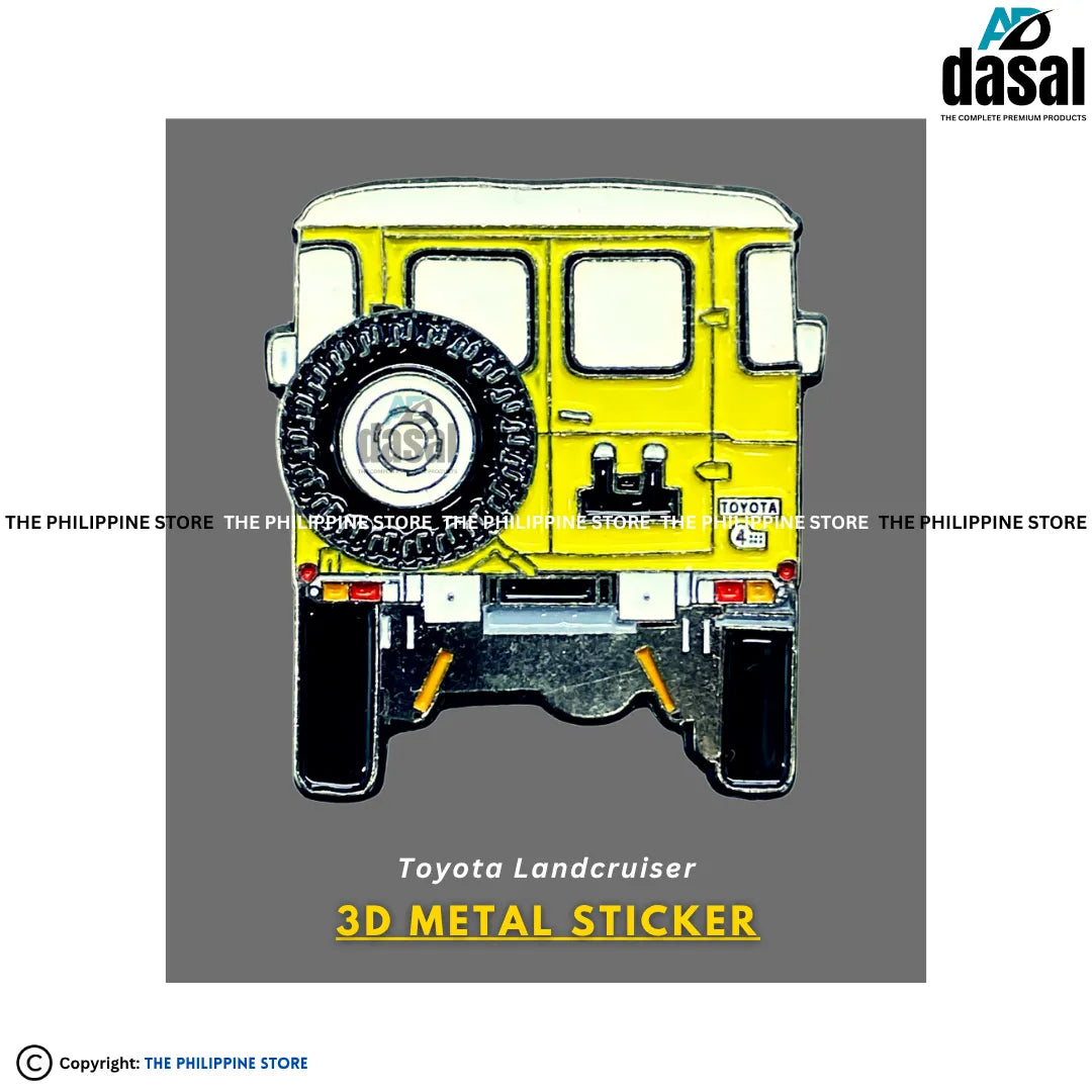 3D Metal Sticker- Toyota Landcruiser