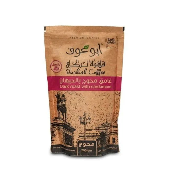 Abu Auf Turkish Coffee Dark Roast With Cardamom 200gm