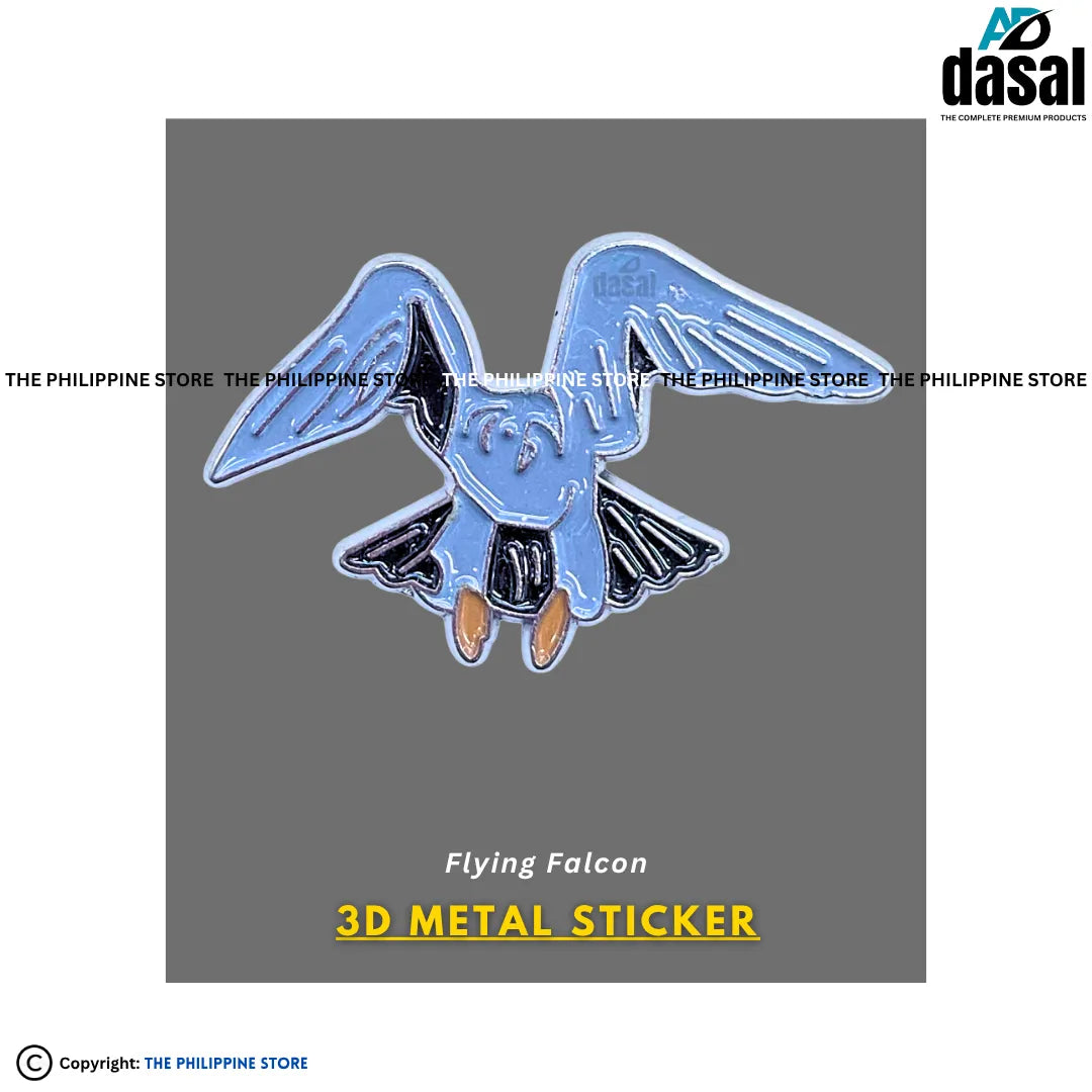3D Metal Sticker- Flying Falcon