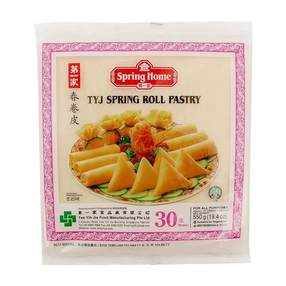 Spring Home Spring Roll Pastry 10 Inch (30 Sheets), 550g
