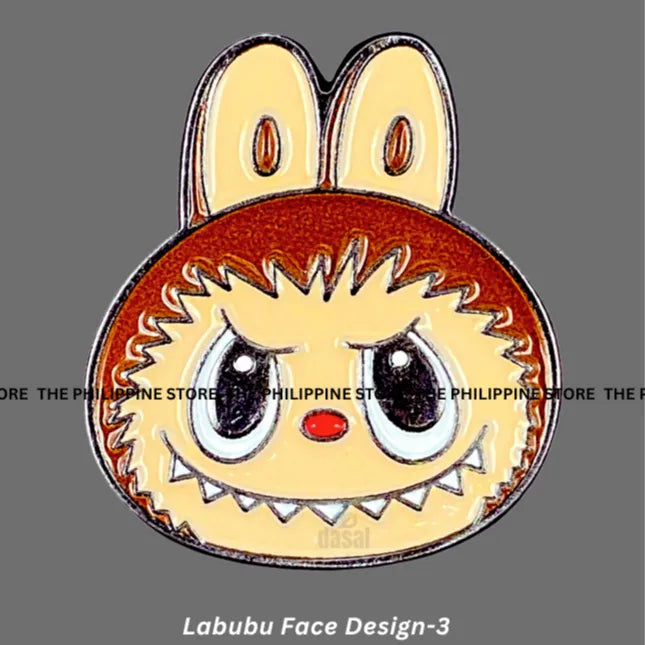 3D Metal Sticker- Labubu Face Design-3