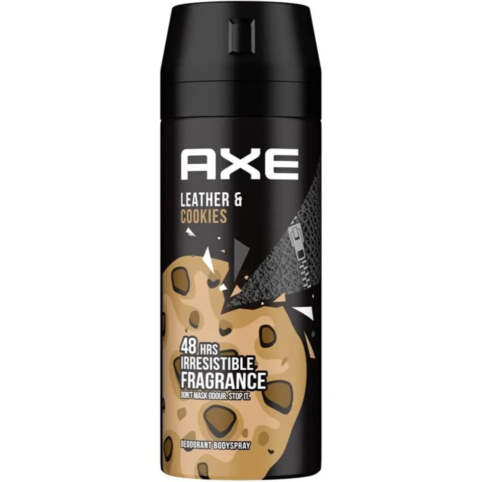 Axe Body Spray Deodorant For Long Lasting Odour Protection, Leather & Cookies, For 48 Hours Irresistible Fragrance, 150ml