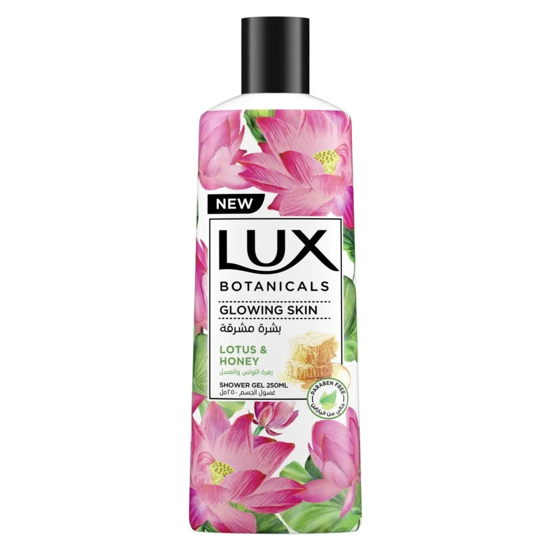 Lux Lotus & Honey Botanicals Glowing Skin Body Wash, 250ml