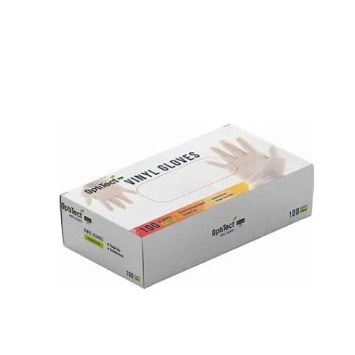 Optitect Vinyl Gloves Powder Free Clear Xl 100 Pieces