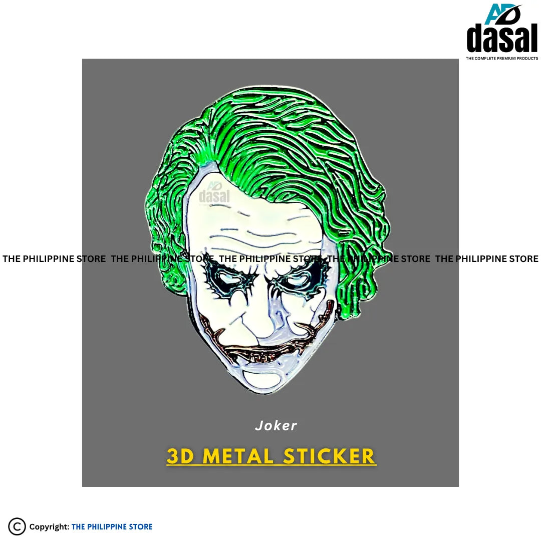 3D Metal Sticker- Joker