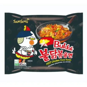 Samyang Buldak Original Hot Chicken Flavor Ramen Stir Fried Noodles Pack, 140G