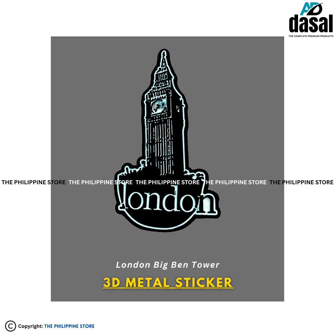 3D Metal Sticker- London Big Ben Tower