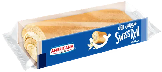 Americana Vanilla Jumbo Swiss Cake Roll, 110G