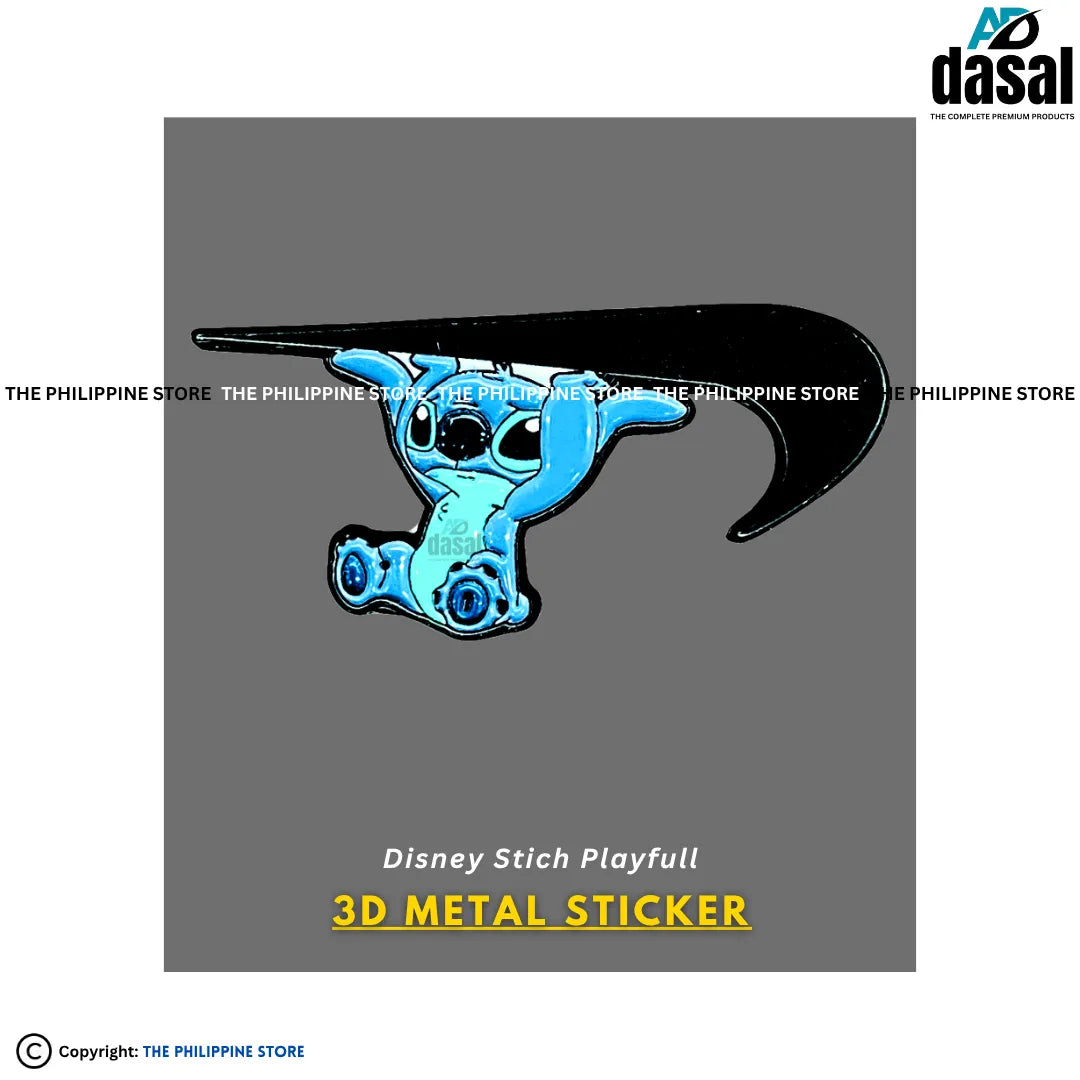 3D Metal Sticker- Disney Stich Playfull