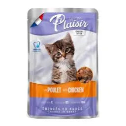 Plaisir Cat Wet Food Pouch Kitten Chicken 100g