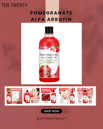 Ten Twenty Pomegranate Alpha Arbutin Lotion 500ml