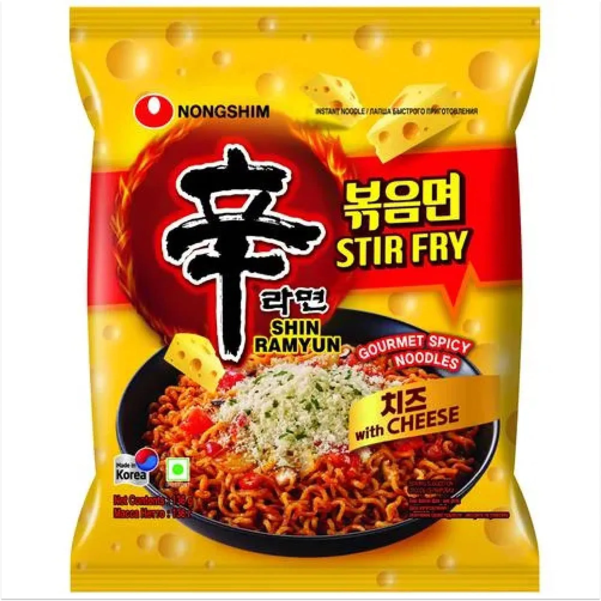 Nongshim Stir Fry Shin Ramyun With Cheese 136G