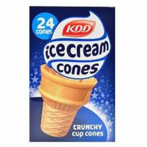 Kdd Ice Cream Crunchy Cones 24 Pcs