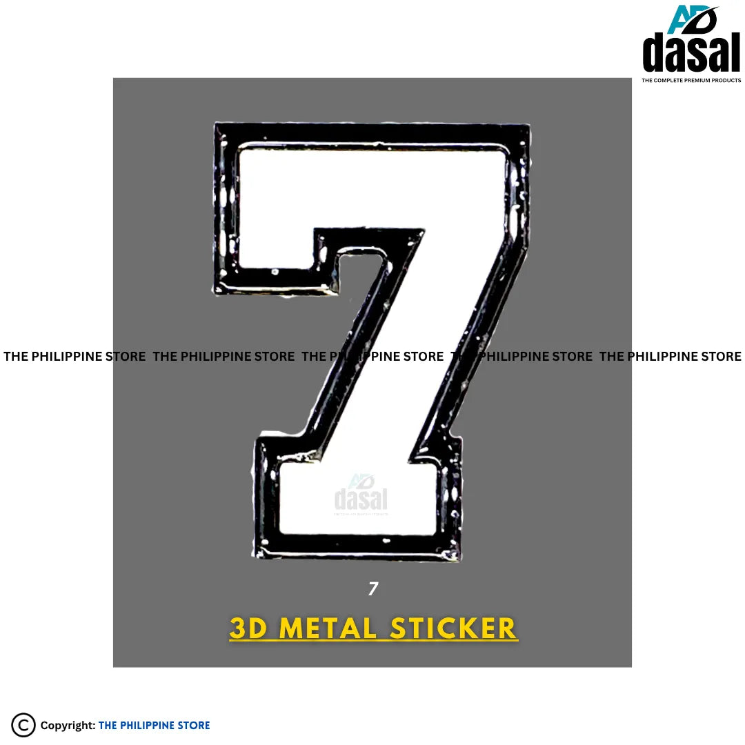 3D Metal Sticker- 7