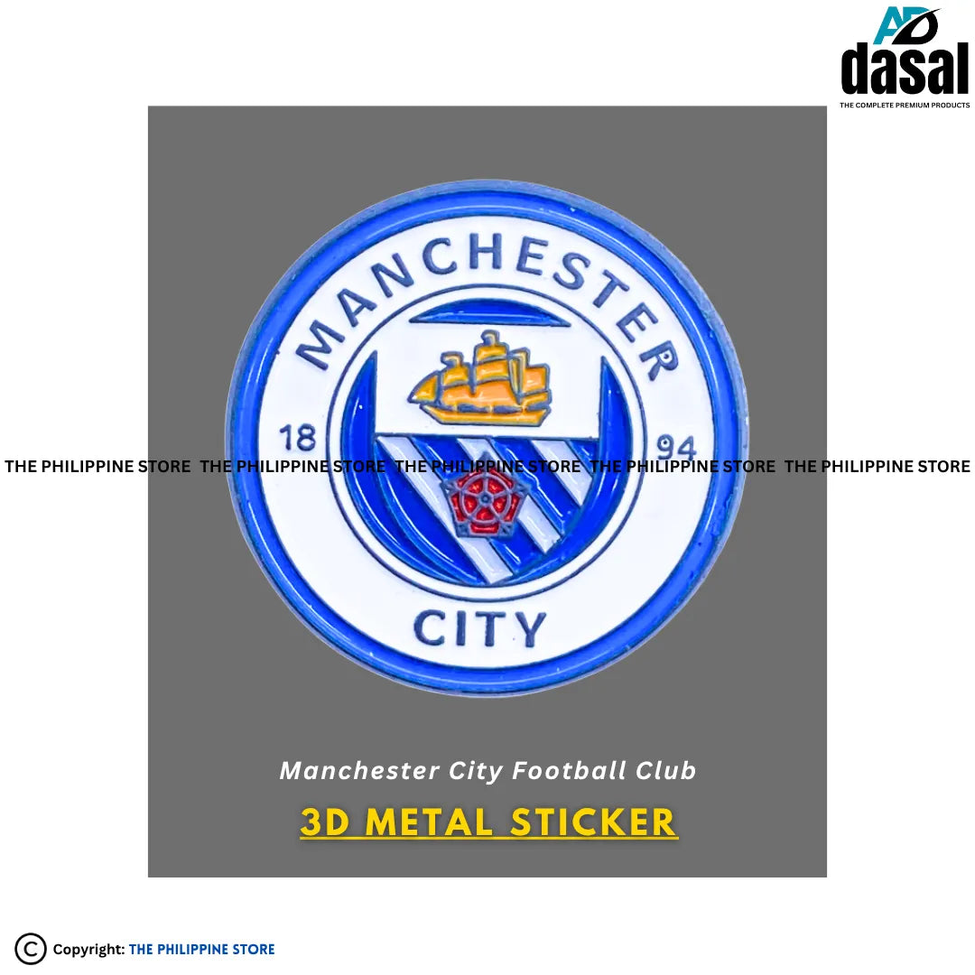 3D Metal Sticker- Manchester City Football Club