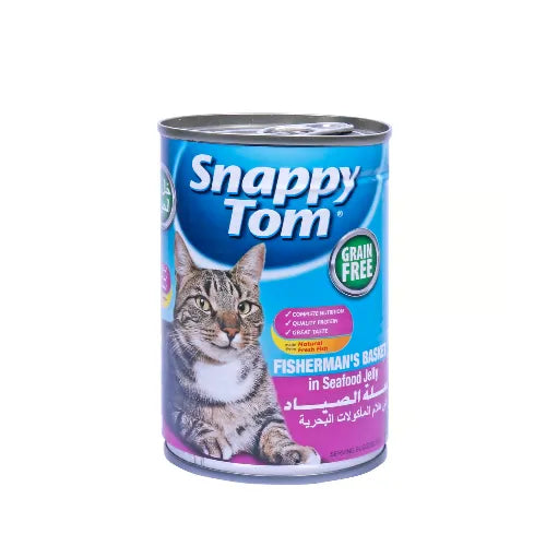 Snappy Tom Cat Food Seafood Jelly 400 Gm