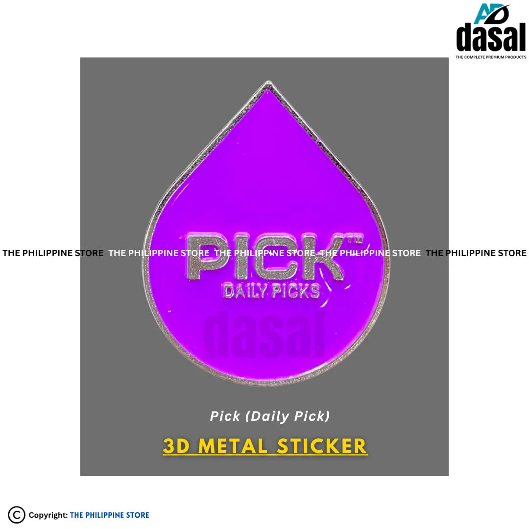 3D Metal Sticker- Pick (Daily Pick)
